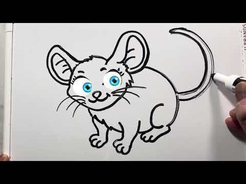 SIMPLE Steps to Draw a Mouse Perfectly