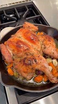 Spring Herb Roasted Chicken and Vegetables with a Garlic Infused Red Potato Mash
