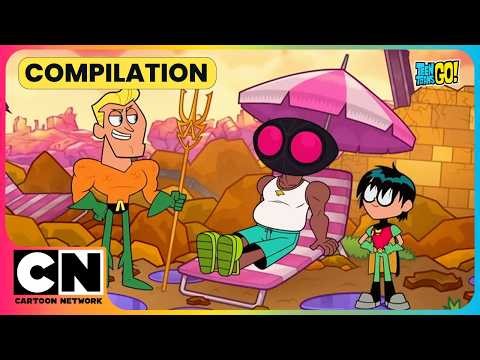 The Titans Meet the Aquaman!🌊😭💀| Teen Titans Go💝| Cartoon for Kids🥳|‪@cnindia‬ ​