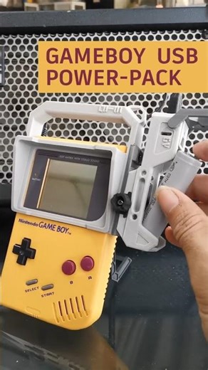 GAMEBOY USB Power-Pack 3D print for DMG01 #gameboy #gameboymods #DMG01