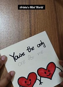 4 comments | Mini love card making ideas, love card #crafts #crafting #reels #creativity #short #foryou #trendingreel #cute | Arisha's Mini World | Facebook
