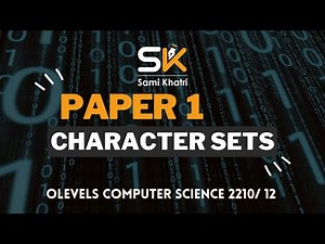 Character sets | O level Paper 1 | Computer Science 2210 | ASCII Code | Unicode