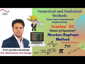Roots of Equation | Newton-Raphson Method (Iteration Criteria) | Unit- 01