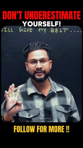 JR Tutorials on Instagram: "Don't Underestimate Yourself ❤️🔥 . . . . . #jrtutorial #viralreels #yourself"