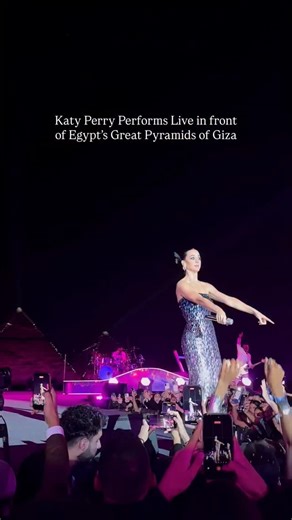 Cairo Nights Out on Instagram: "#CNOMoments American pop star Katy Perry made history with her first-ever live performance at Egypt’s iconic Pyramids of Giza, hosted as part of an exclusive private event. The unforgettable show reinforces Egypt’s rising status on the global entertainment map, attracting world-renowned artists to perform at one of the most legendary landmarks. #CairoNightsOut"