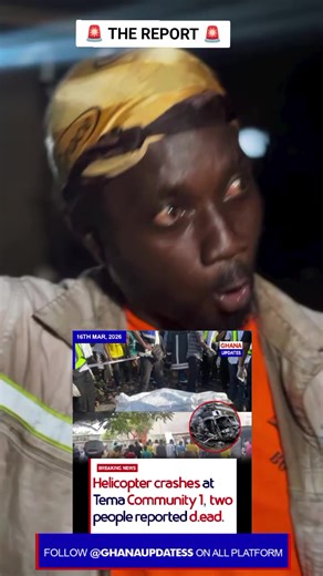 Eyewitness describes the moment a plane crashed near Tema M.A. School during the tragic incident.‎#ghana_updatess#fyp#fypp#news#trendingnews