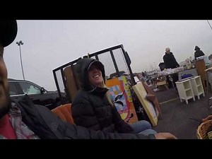 Selling at the flea market. Stuff from the storage auction trying to make some cash! Blue Bus Dave