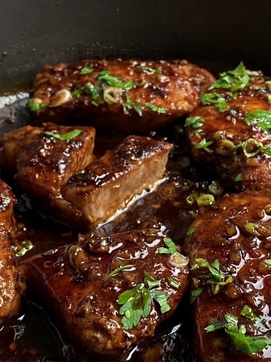 Easy Honey Garlic Loin Chops Recipe | Delicious Pork Chop Dish