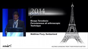 Biceps Tenodesis: Percutaneous All-Arthroscopic Technique