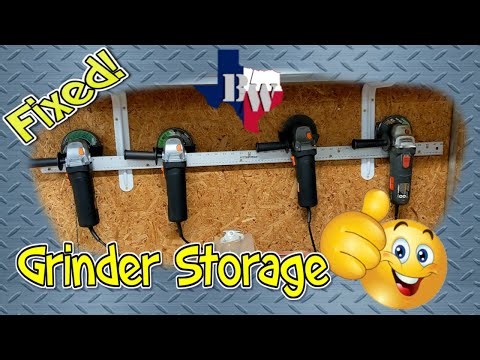 Wall Mounted Angle Grinder Storage Rack