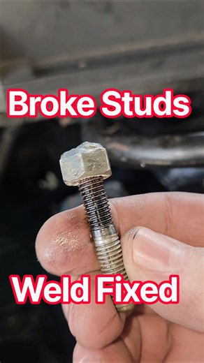 Broke Studs in Head Ford Super Duty Weld Fix F350 Diesel Truck