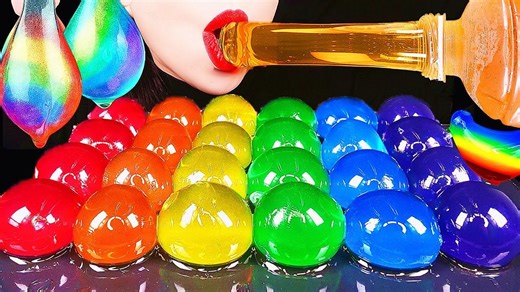 『Abbey』中字 05.30 彩虹饮料*吸血鬼巨人珍珠奶茶，蜂蜜果冻，玻璃杯✨咀嚼音