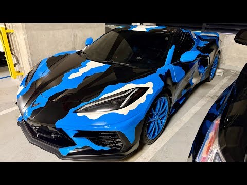The Wildest Corvette C8 Stingray I’ve Ever Seen (Crazy Camo Wrap)