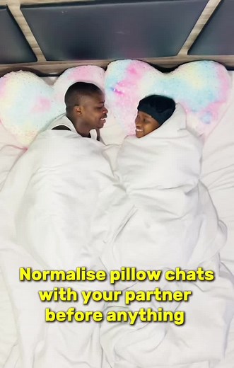 Normalise pillow chats with your partner 😍❤️