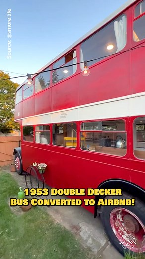15K views · 334 reactions | 1952 Double Decker bus converted to Airbnb!  Via @smore.life #tinyhouse #tinyhome #doubledecker #doubledeckerbus | Dream Big Live Tiny Co. | Facebook