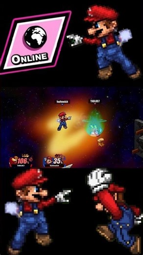 Practique mi Mario en SSF2 Online#shorts#viralshorts#supersmashflash2#mario#combos