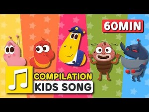 [Larva KIDS] WHEELS ON THE BUS and other songs from Larva KIDS | 27 English Kids Songs | 60 minutes