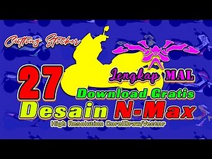Desain NMax Lengkap MAL Gratis Cutting Sticker