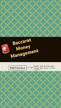 Baccarat money management strategy 1