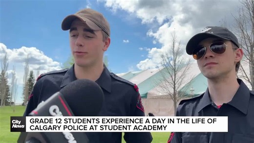 Grade 12 students experience a day in the life of Calgary Police at Student Academy