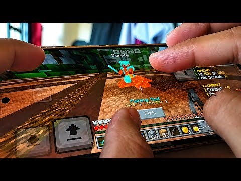 Insane Mobile UHC Combos! (Pro Handcam PvP on Zeqa)