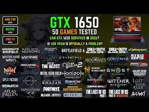 GTX 1650 4GB– 50 Games Tested in Early 2026 | Is 4GB VRAM is the ISSUE?!