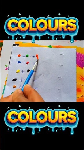 Colours mixing⚡ #trendingshorts #viralshorts #shortsfeed