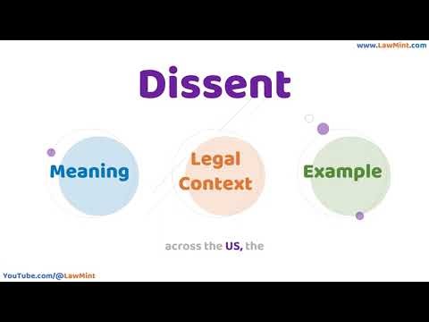 Dissent Meaning Legal Context & Example Legal Terms Simplified @LawMint
