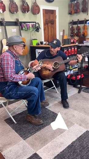 Just some good pickin’ and singing from Saturday. #pickin #jam #musicstore #acousticguitar #mandolin #iplayeastman | Papaw Odell’s