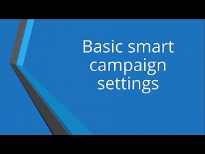 Basic smart campaign settings | Marketo