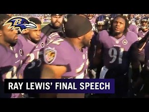 Ray Lewis Pumps Up Ravens w/ Final Speech | Baltimore Ravens