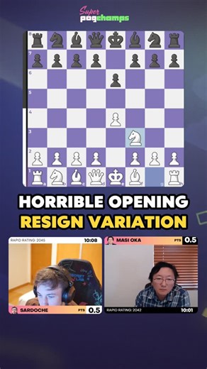 Chess.com on Instagram: "New PogChamp opening dropped 🤯"