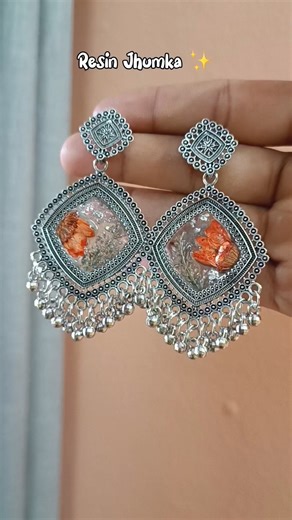 Handmade Jhumka ✨ #resin #resinart #handmade #shorts