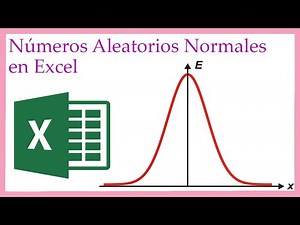 Cómo generar números aleatorios de una distribución normal en Excel.