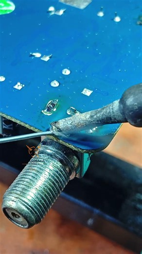 soldering socket cable recivier #tips #pcb #soldering #electronic