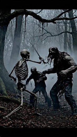 💀 Skeleton vs Zombies | Epic Undead Battle Begins ⚔️🔥 #shortsfeed #skeletonfound #shorts