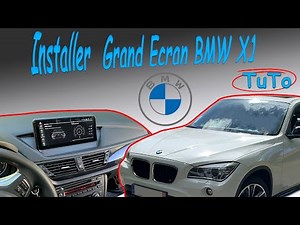Installation GPS grand écran BMW X1