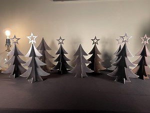 Metal Christmas Tree With Star – Modern Holiday Decor - Etsy