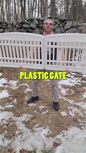 Using a PLASTIC GATE as a BASKETBALL #comedy #shorts