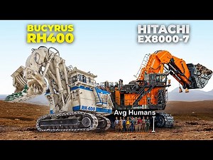 Excavator Battle: Hitachi EX8000-7 vs Bucyrus RH400 (AKA CAT 6090)