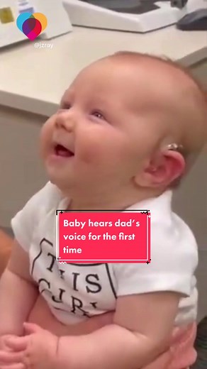 Baby Gets First Hearing Aids and Can't Stop Giggling