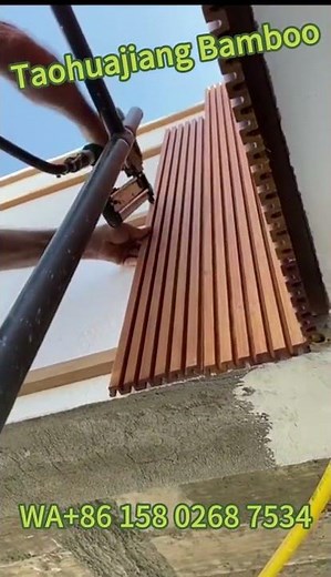 Bamboo Wall Panel Installation