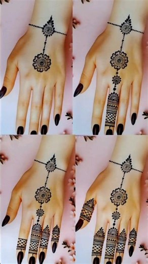 Super Easy Back Hand Mehndi Design✨#mehndi #viral #super #design#shorts#mehndidesign #trendingvideo