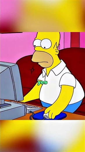 Simpsons uses computer🤣
