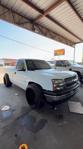 3 inch leveling kit on Chevy Silverado single cab #chevy #cateye #silverado #wides | Gilbert Diaz Jr.