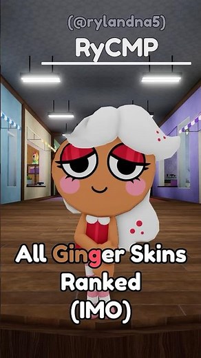 ALL GINGER SKINS RANKED #dandysworld #roblox