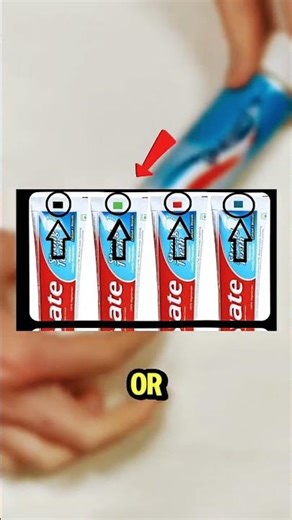 The Secret Behind toothpaste colour #youtubeshorts