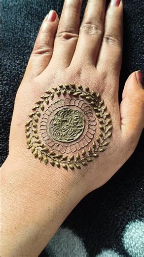simple circle mehndi design easy mehndi design for beginners #henna #mehndi #viralshorts #viralvideo