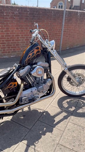 Pavement Parking #sportster #sportsterchopper #sportsterchop .#sporty #sportychop #harleydavidson