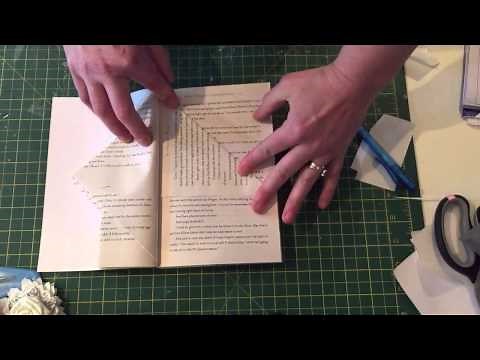 Book folding fairy house pattern tutorial